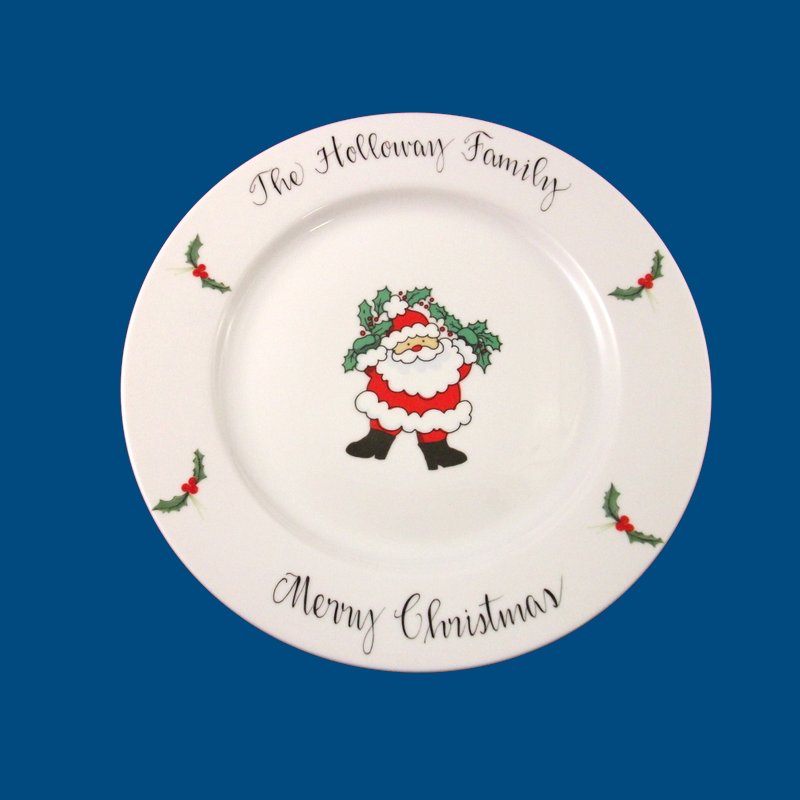 Christmas Plate with Santa