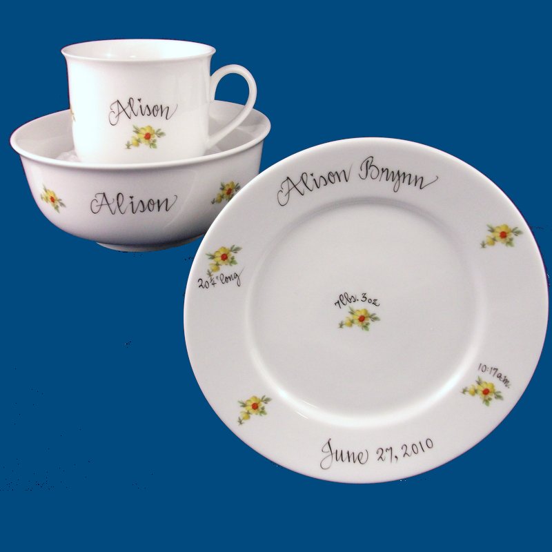 Personalized Gifts Baby Gifts Dish Set