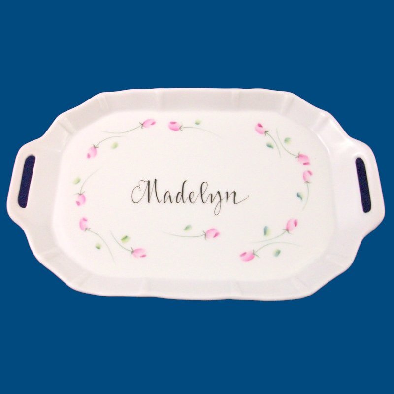 Personalized Hand Painted Porcelain Tray*
