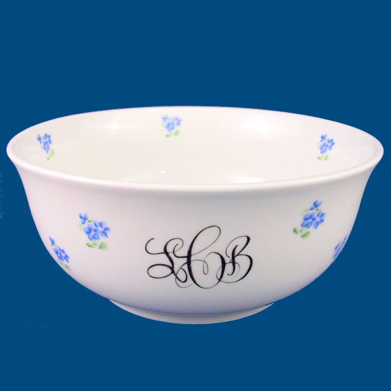 Personalized Hand Painted Porcelain Presentation Bowl*