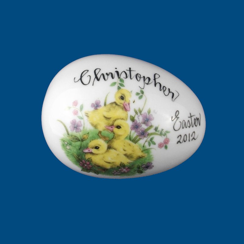 Personalized Easter Egg with Ducks*