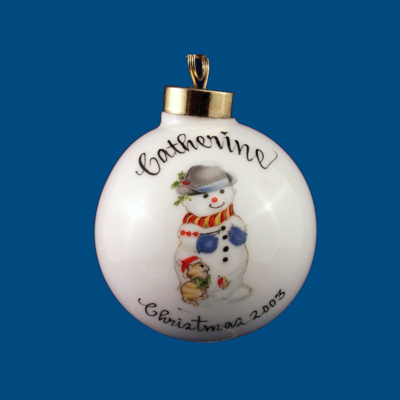 Ball with Snowman and Mouse