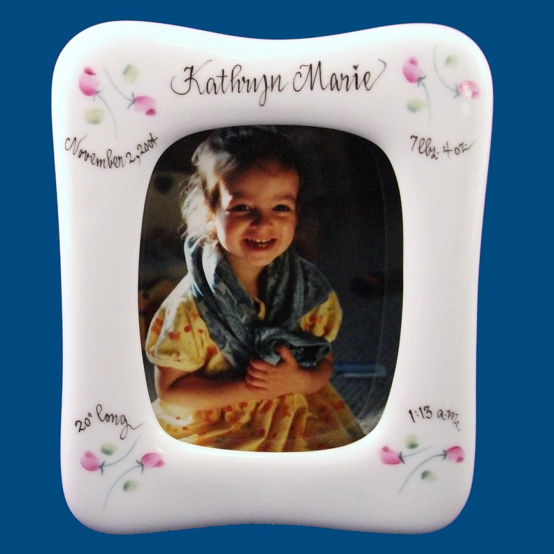 Baby Frame with Rosebuds