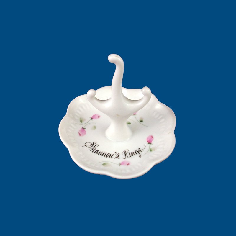 Personalized Hand Painted Porcelain Ring Holder*