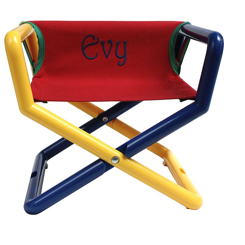 Embroidered Primary Canvas Director  Chair