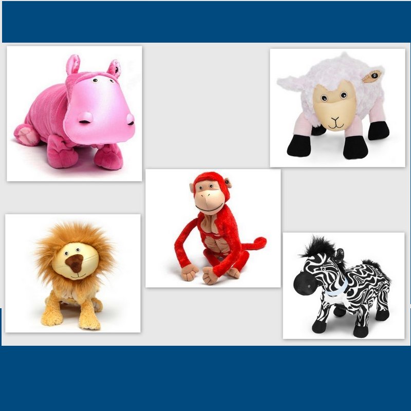 Embroidered Zoobies Pillow Pets