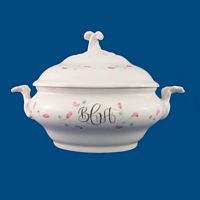 Personalized Hand Painted Porcelain Tureen