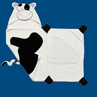 Personalized Hooded Towel- Cow
