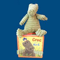 Jellycat Cordy Roy Croc with "Croc and Bird" Board Book