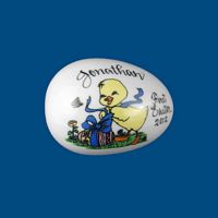 Personalized Easter Egg with Whimsy Chick