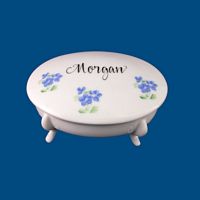 Personalized Hand Painted Porcelain Box
