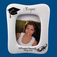 Personalized Hand Painted Porcelain  Graduation Picture Frame