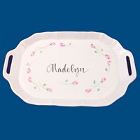 Personalized Hand Painted Porcelain Tray