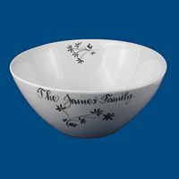 Personalized Porcelain Tilted Serving Bowl*