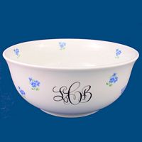 Personalized Hand Painted Porcelain Presentation Bowl