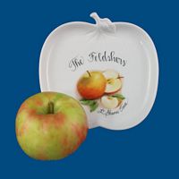 Personalized Hand Painted Apple Plate
