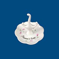 Personalized Hand Painted Porcelain Ring Holder