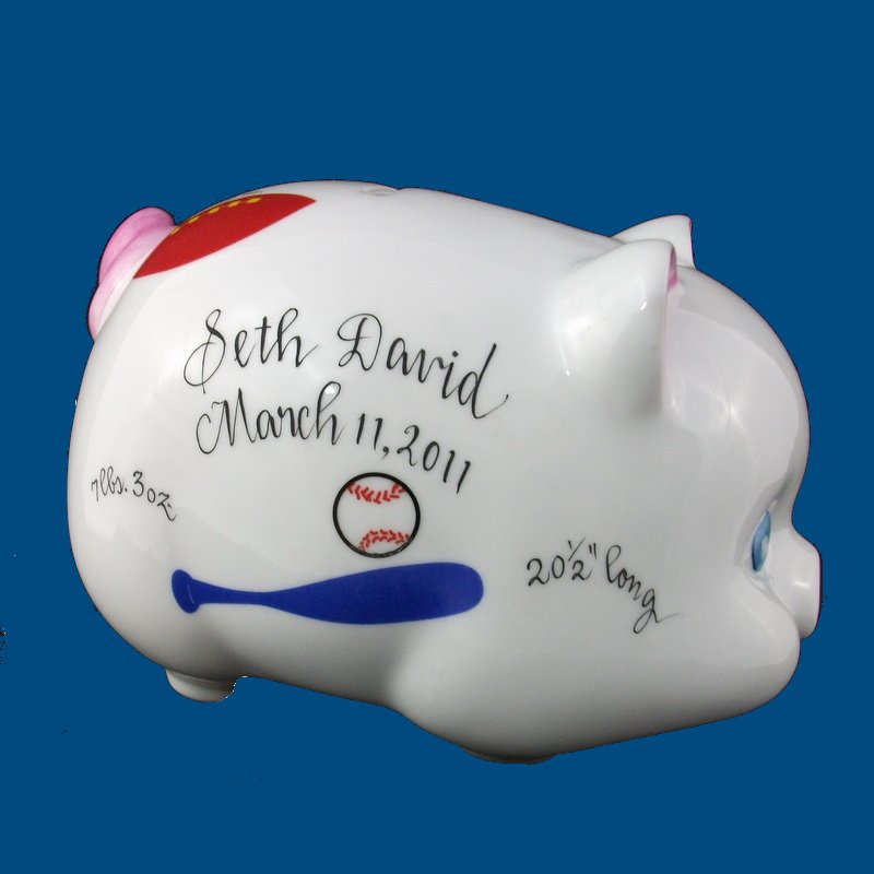 personalized kids piggy bank