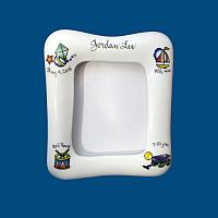 Personalized Hand Painted Porcelain Baby Picture Frame with Toy Design*