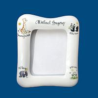 Personalized Hand Painted Porcelain Baby Frame with Animals*