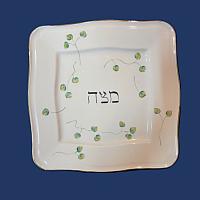 Personalized Hand Painted Matzah Plate