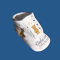 *NEW DESIGN* Personalized Hand Painted Baby Shoe with Teddy Bears