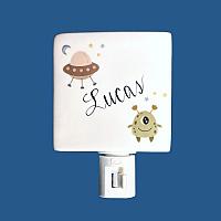 *NEW DESIGN* Personalized Hand Painted Night Light with Outer Space
