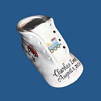 *NEW DESIGN* Personalized Baby Shoe with Transportation