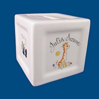 Personalized Hand Painted Porcelain Coin Bank*