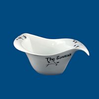 Personalized Hand Painted Porcelain Contemporary Serving Bowl