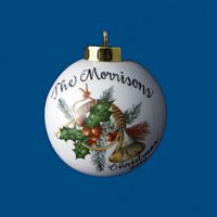 *New Design*Hand Painted Personalized  Christmas Ball w/ Horn
